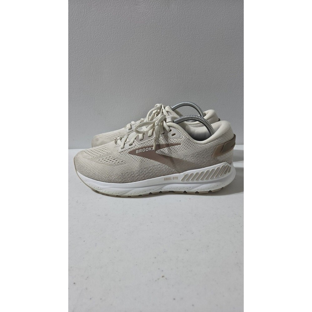Brooks Ariel GTS 24 Women’s 9.5 D Wide Walking Shoes Sneakers Max Support Cream